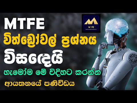 How To Make Money Online | MTFE Trading Sinhala | MTFE AI Trading