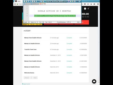 DOUBLE BITCOIN IN 5 MINUTES