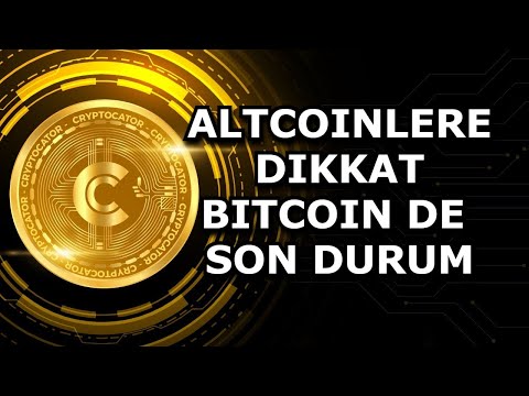 ALTCOINLERE DIKKAT | BITCOIN GUNCEL ANALIZ | SON DURUM