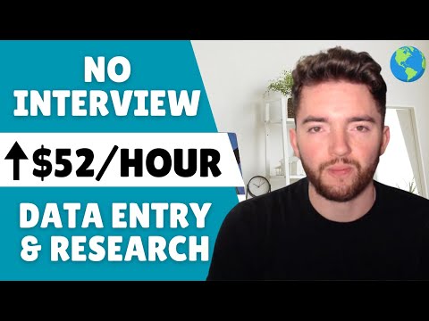 ⬆️$52/HOUR No Interview Remote Data Entry & Research Jobs | No Experience | Work from Home