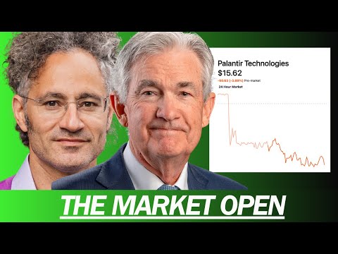 PALANTIR DOWN 3% ON A DOWNGRADE, MAJOR JOBS REPORT | MARKET OPEN