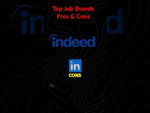 Indeed and Linkedin Pros and Cons. #jobs #jobboards #onlinejobs #hiring #jobopportunities