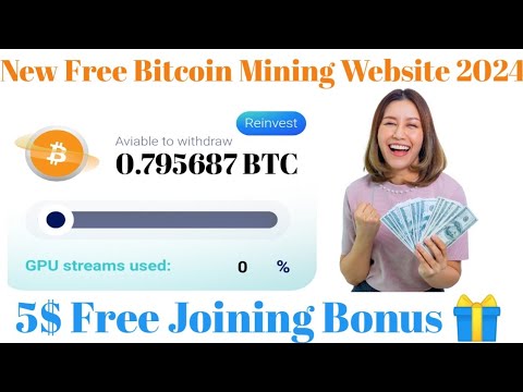 Free Bitcoin Mining Website 2024 || Proofmin Free Bitcoin Mining 5$ Free Bonus