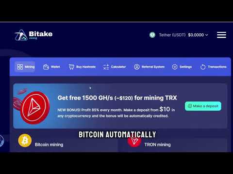 Free Bitcoin Mining Website   Earn Free $10 Daily Without Investment   New Free Cloud Mining Site 10