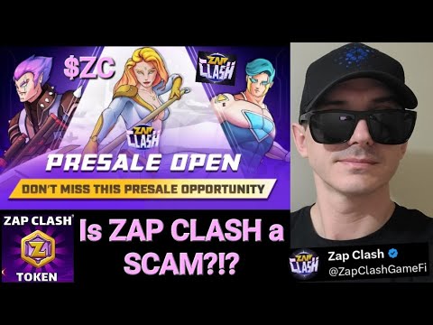 $ZC - Is ZAP CLASH PRESALE a SCAM?!? ZC CARD GAME CRYPTO COIN ICO TOKEN ZapClash ETH ETHEREUM BNB