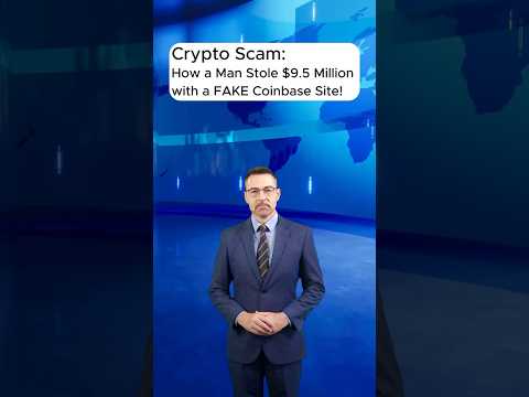 Crypto Scam:How a Man Stole $9.5 Million with a FAKE Coinbase Site!#shorts  #cryptocurrency #news