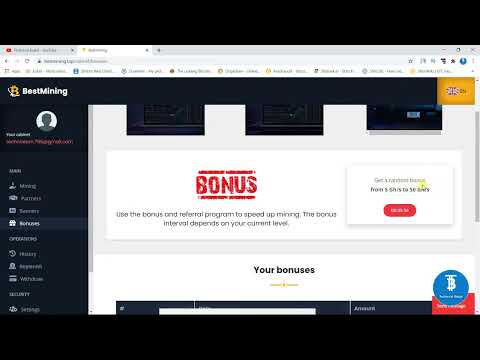 Free Bitcoin Mining Website 2020   2750 GH s Free Power   Bestmining top Review 1080p 25fps H264 128