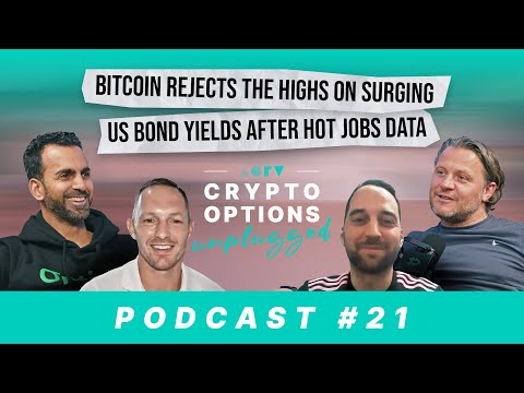 Crypto Options Unplugged - Bitcoin rejects highs on surging US bond yields after hot jobs data #21