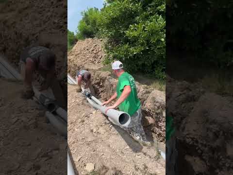 Pipe being laid for crypto mining shed #diy #asicminer #cryptocurrency #kaspa #bitcoinmining