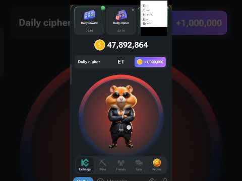 Daily chiper Hamster kombat 29 June #dailychiper #hamsterkombat #bitcoin #bitcoinmining #shorts