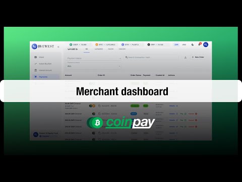 CoinPay Merchant Dashboard