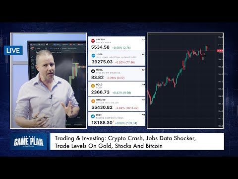 Trading & Investing: Crypto Crash, Jobs Data Shocker, Trade Levels On Gold, Stocks And Bitcoin