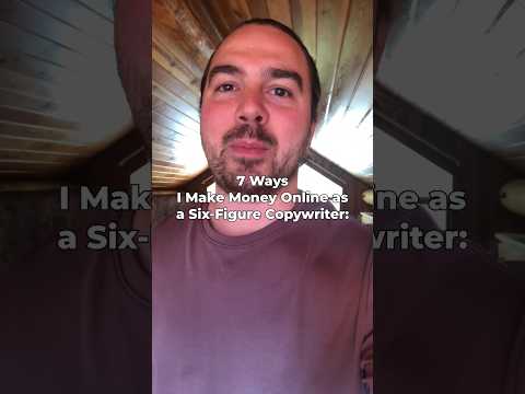 7 Ways I Make Money Online (Six-Figure Copywriter) #copywriting #makemoneyonline #contentwriting