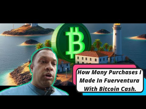 How Many Purchases I Made In Fuerventura With Bitcoin Cash