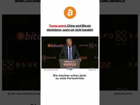 Trump: Die USA müssen China bei Bitcoin überholen! #krypto #news