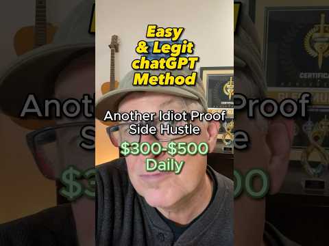 Easy and legit ChatGPT method to make money online #makemoneyonline  #moneymarketing #passivemoney