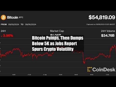 Bitcoin Pumps, Then Dumps Below $55K as Jobs Report Spurs Crypto Volatility