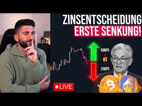 Bitcoin: Zinsentscheidung der FED & Prognosen (FOMC September) | Live Reaktion