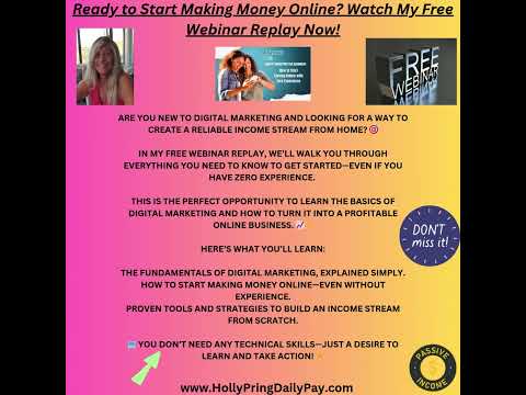 Struggling to Make Money Online Watch My Free Webinar Replay!