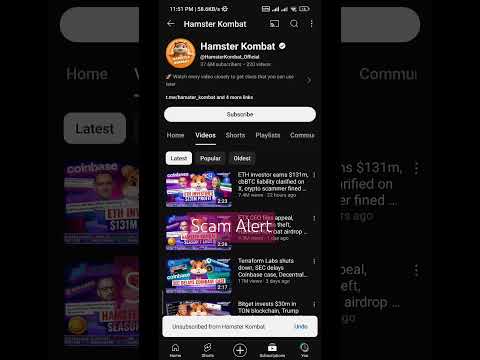 Hamster Kombat scam alert #crypto #airdrop #hamsterkombat #hamsters