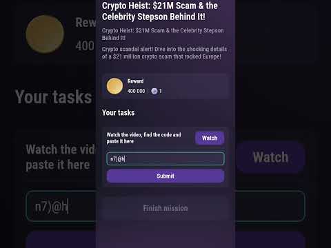 Crypto Heist $21 M Scam Tapswap Code #tapswap #nft