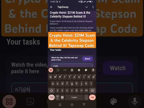 Crypto Heist: $21M Scam & the Celebrity Stepson Behind It! Tapswap Code