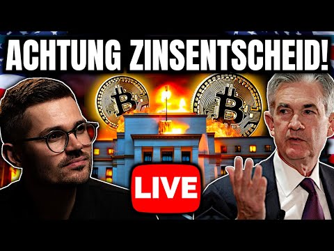 Krypto: Zinsentscheid führt zu Pump? Bitcoin & Altcoin Livestream