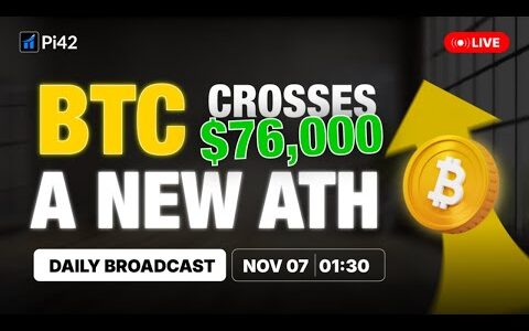 Crypto Live Trading | 7th Nov | Bitcoin reaching new ATH | Pi42