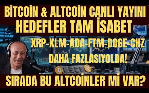 🔴 BİTCOİN & ALTCOİN CANLI YAYINI | HEDEFLER TAM İSABET! | XRP – ADA – DOGE – CHZ VE DAHA FAZLASI 🚀