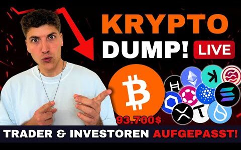 🔴 BITCOIN FÄLLT, ALTCOINS FOLGEN! GRÖSSERE KORREKTUR? [LIVE TRADING]