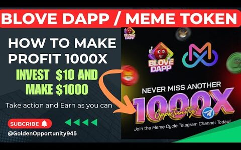 How to MAKE money online? Blove Dapp Airdrop | INVEST $10 and MAKE $1000? #BLD #memetokens #crypto