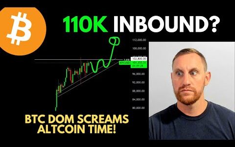 BITCOIN 110K INBOUND? (Bitcoin Dominance Screams It's Altcoin Time)