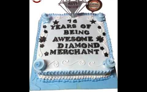 76th Awesome Diamond merchant birthday cake Dadu birthday Grand father birthday #debakeryjunction