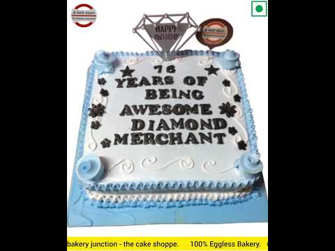 76th Awesome Diamond merchant birthday cake Dadu birthday Grand father birthday #debakeryjunction