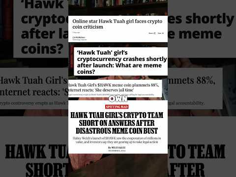 Hawk Tuah Crypto Scam #youtuber #contentcreator #2cents