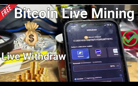 Bitcoin Mining App update 2025 | BTC live mining| BTC mining live Withdraw