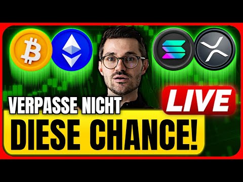 Krypto: Deine Chance! Das passiert JETZT bei Bitcoin, Solana & XRP! - Livetrading