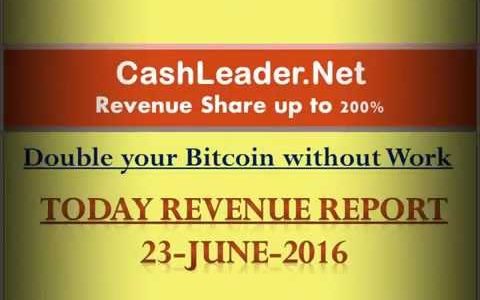 Bitcoin daily news and Cashleader daily revenue