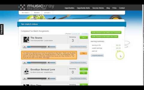 Make Money Online : $10 / hour when you listen to songs