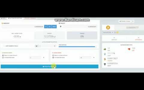 Bitsler automate strategy start 6000 satoshi go to 1 Bitcoin Битслер стратегия на автомате