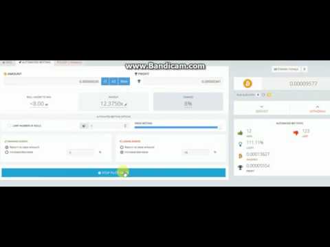 Bitsler automate strategy start 6000 satoshi go to 1 Bitcoin Битслер стратегия на автомате