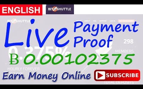 BitShuttle Live Payment Proof Review New Bitcoin Investment Site Scam or Legit New HYIP Site 2017