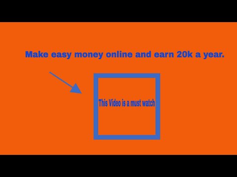 Make Money Online ( 20k A Year)