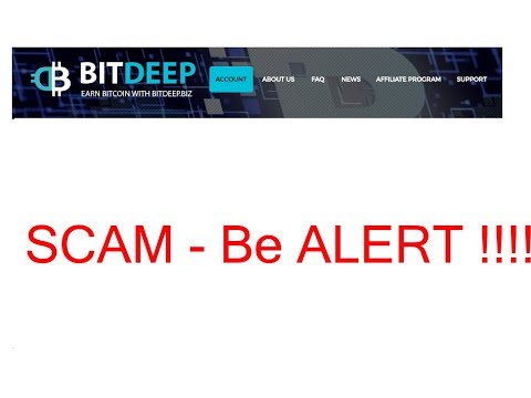 BitDeep New Bitcoin Investment Site SCAM