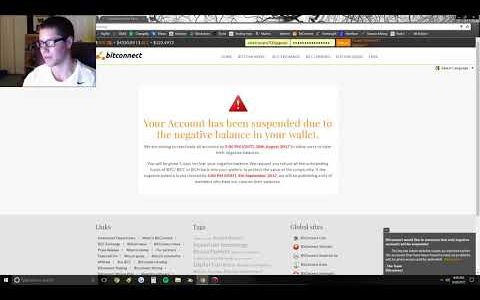 Bitcconnect Suspended My Account    Did They Scam Us