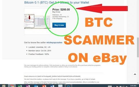 I Bought Bitcoin From An eBay Scammers…. Here’s What Happened