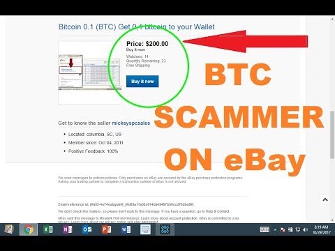 I Bought Bitcoin From An eBay Scammers.... Here's What Happened