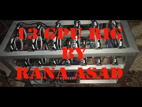 Bitcoin Mining in Pakistan With 13 Gpu Rig by Rana Asad