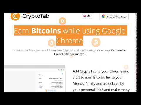 FREE Bitcoin Mining by using Google Chrome Cryptotab net Mining by Google Chrome Extension