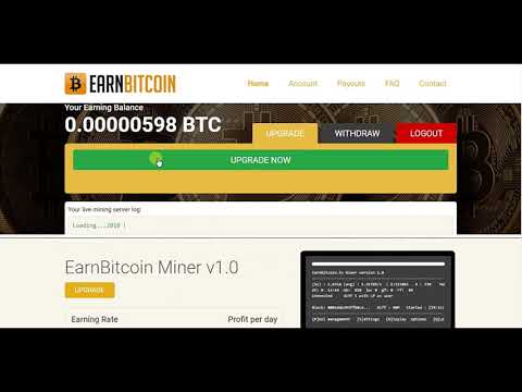 Earnbitcoin Free Bitcoin Mining Site ! Earning Update Every 5 Minutes !